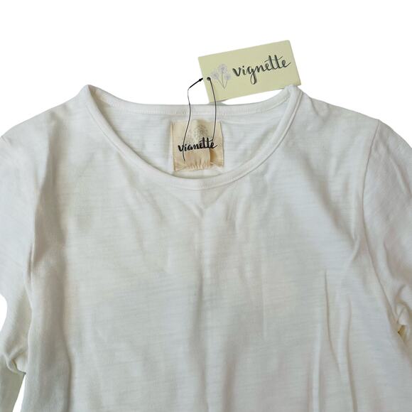 NWT Vignette Size 12 Reese Tee in Cream - Picture 2 of 4